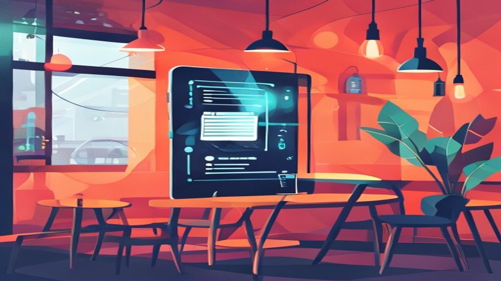 公共WiFi网络安全隐患与数据拦截概念图